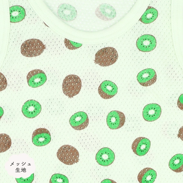 3枚組メッシュノースリーブロンパース肌着（フルーツ）