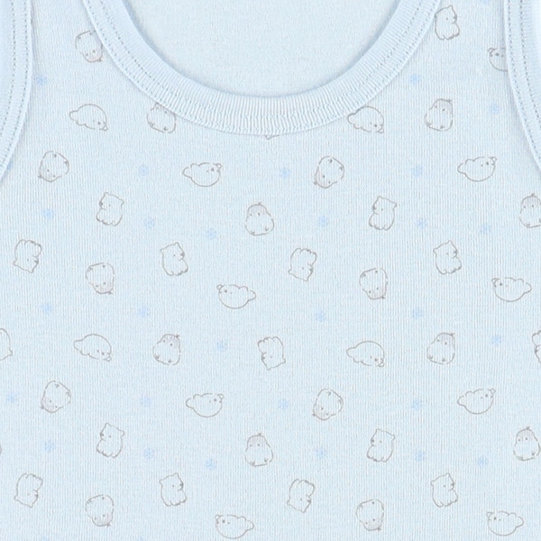 3枚組接触冷感&吸水速乾ノースリーブロンパース肌着（海の生き物）