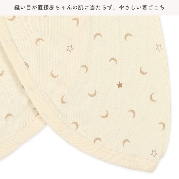 フライスボタン式新生児肌着8点セット（月星）