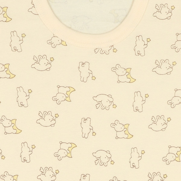 3枚組フライス半袖ロンパース肌着（見守りアニマル）