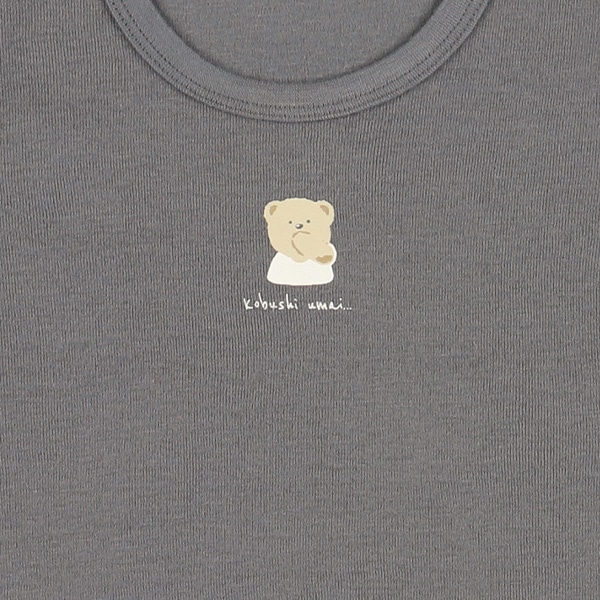 3枚組フライス半袖ロンパース肌着（くま赤ちゃん）