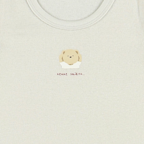 3枚組フライス半袖ロンパース肌着（くま赤ちゃん）