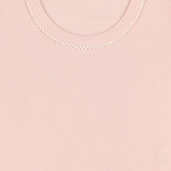 4枚組フライス半袖ロンパース肌着（ピンク）