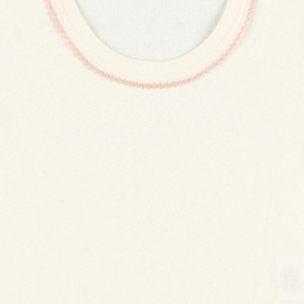 4枚組フライス半袖ロンパース肌着（ピンク）