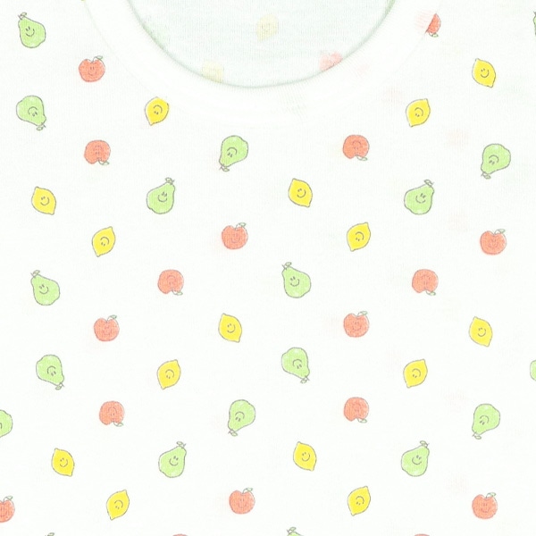 3枚組フライス半袖ロンパース肌着（フルーツ）