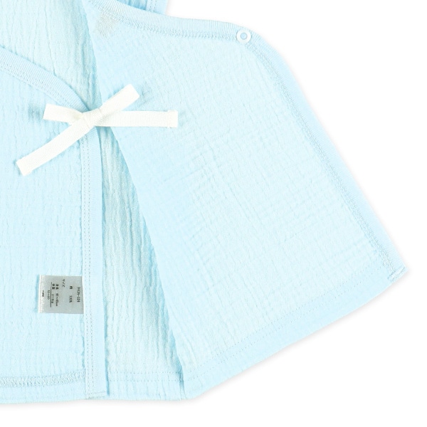 2枚組モスリンボタン式短肌着（無地）