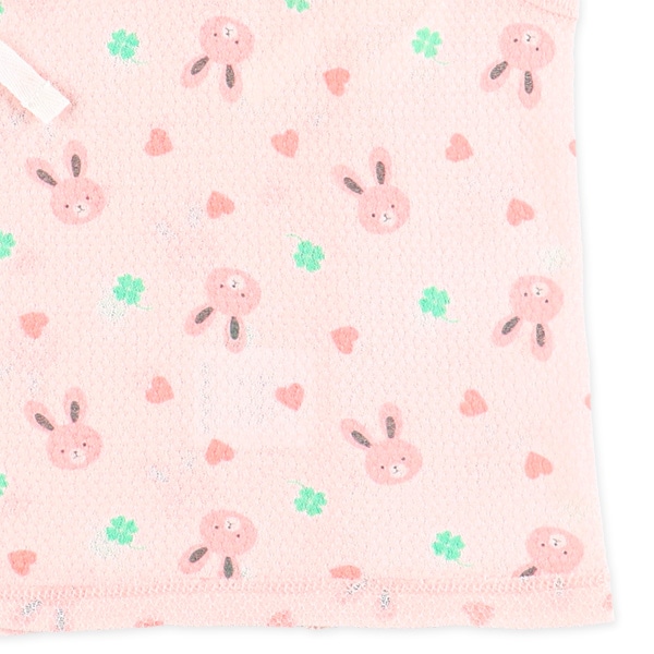 2枚組メッシュ短肌着（パイナップル・うさぎ）