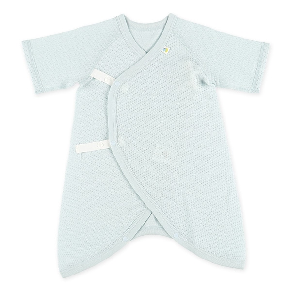 2枚組メッシュボタン式コンビ肌着（恐竜）