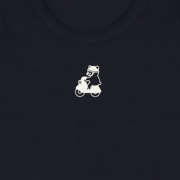 2枚組エイトロック長袖ロンパース肌着（くるま）