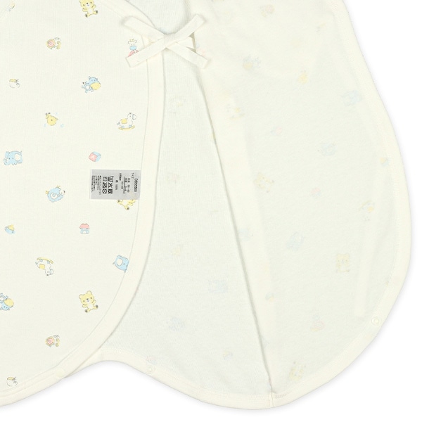 フライス&スムース新生児肌着4点セット（アニマル・おもちゃ）