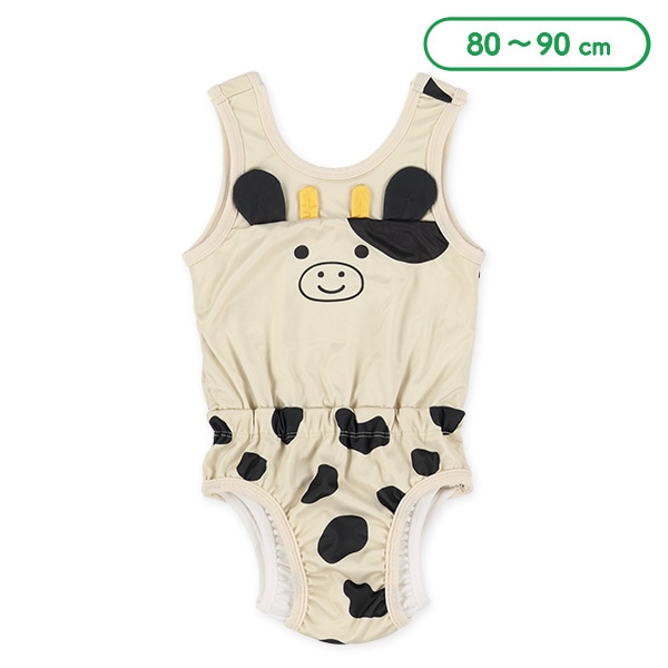 インナーパンツ一体型水遊び用なりきりロンパース（うし）