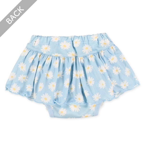 インナーパンツ一体型水遊び用ベビーパンツ（スカート付きパンツタイプ・花柄）