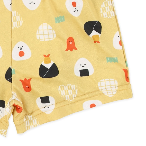 インナーパンツ一体型水遊び用ベビーパンツ（トランクスタイプ・おにぎり）