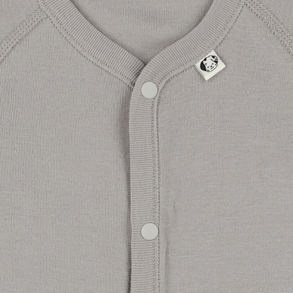 2枚組フライス半袖前開きロンパース肌着（ダルメシアン）