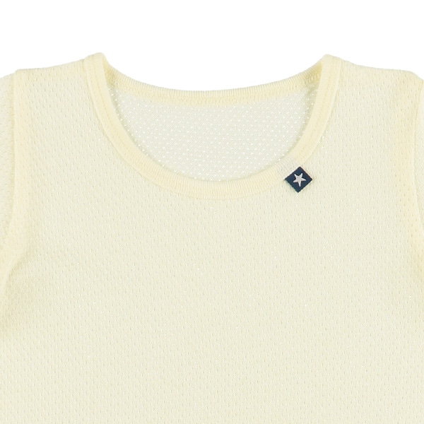 4枚組メッシュ半袖シャツ肌着（星ピスネーム）