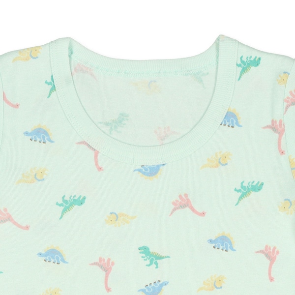 3枚組半袖シャツ肌着（恐竜・ピスネーム）