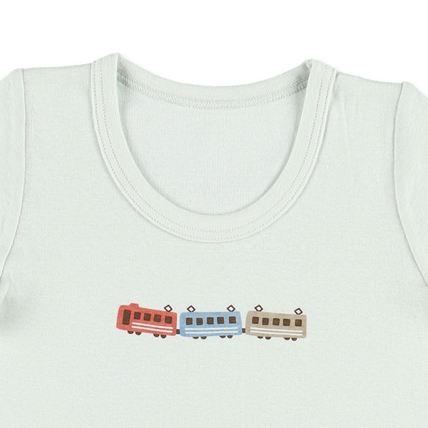 3枚組半袖シャツ肌着（電車・木・星）