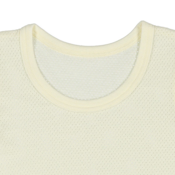 4枚組メッシュ半袖シャツ肌着（グリーン・ブルー無地）