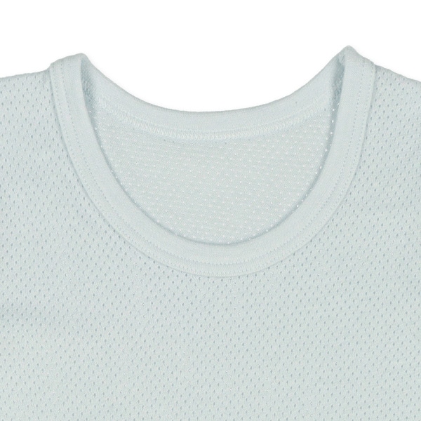 4枚組メッシュ半袖シャツ肌着（グリーン・ブルー無地）