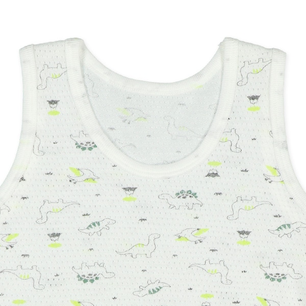 3枚組メッシュランニング肌着（恐竜・ピスネーム）