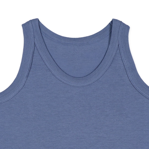 DRYWRAP）4枚組ランニング肌着（ブルー系無地）