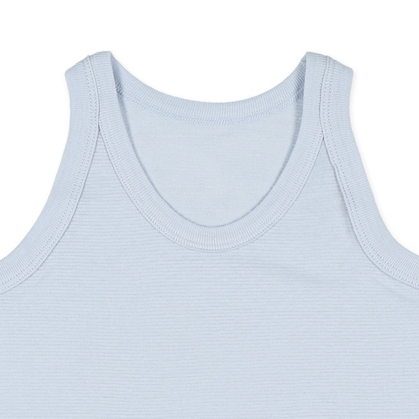 DRYWRAP）4枚組ランニング肌着（ブルー系無地）