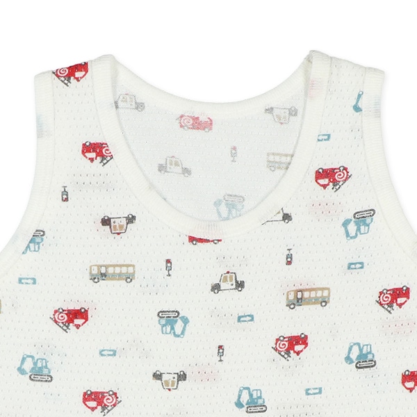 3枚組メッシュランニング肌着（はたらくくるま・ピスネーム）