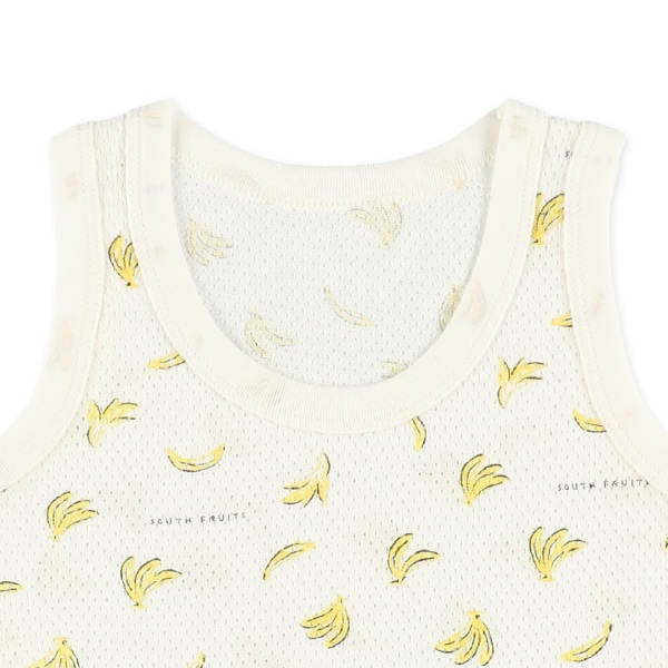 3枚組メッシュランニング肌着（おさる・バナナ）