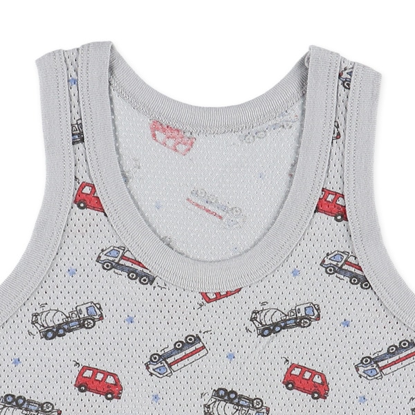 3枚組メッシュランニング肌着（はたらくくるま）