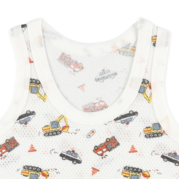 3枚組メッシュランニング肌着（はたらくくるま）