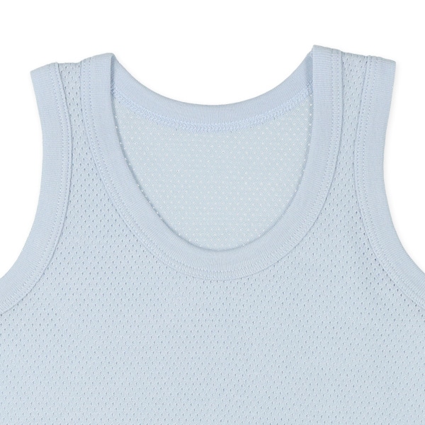 DRYWRAP）4枚組メッシュランニング肌着（グレー・ホワイト・ブルー系無地）