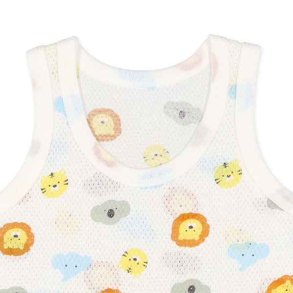 3枚組メッシュランニング肌着（アニマル・ピスネーム）