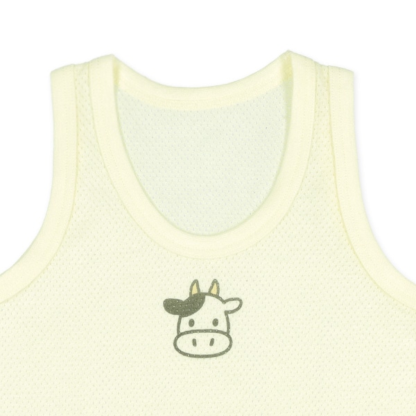 3枚組メッシュランニング肌着（うし）