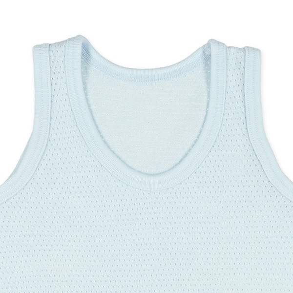 4枚組メッシュランニング肌着（サックス・グリーン・イエロー・ホワイト無地）