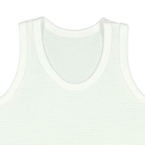 4枚組メッシュランニング肌着（サックス・グリーン・イエロー・ホワイト無地）