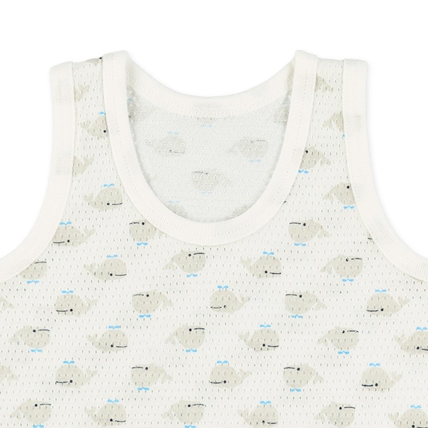 3枚組メッシュランニング肌着（海の生き物・クジラ）