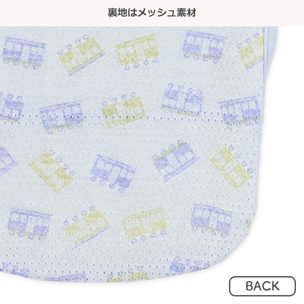 3枚組袖なし食事用エプロン（のりもの）