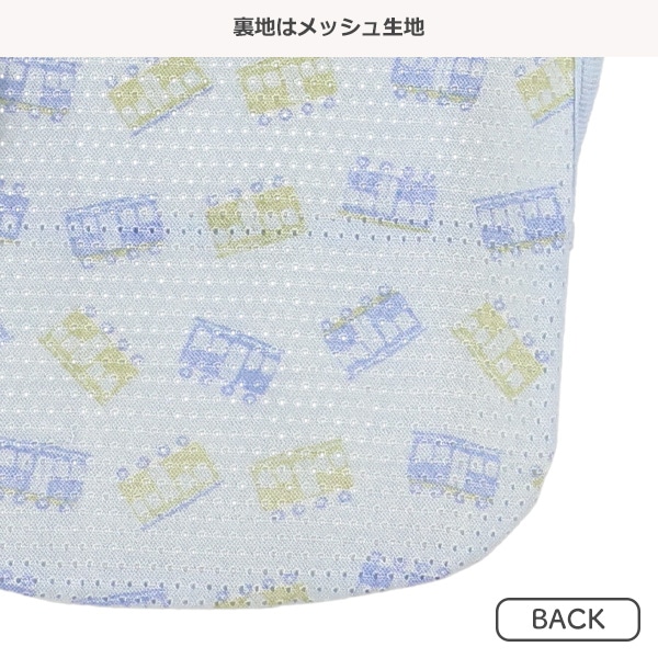 3枚組袖なし食事用エプロン（のりもの）