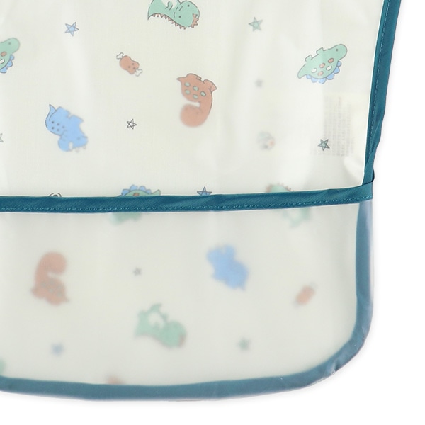 3枚組袖なし食事用エプロン（恐竜）