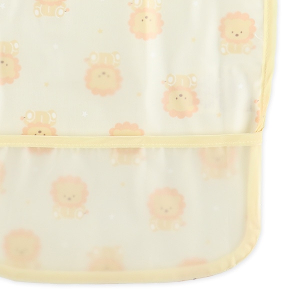 3枚組袖なし食事用エプロン（くま・ライオン・ぞう）