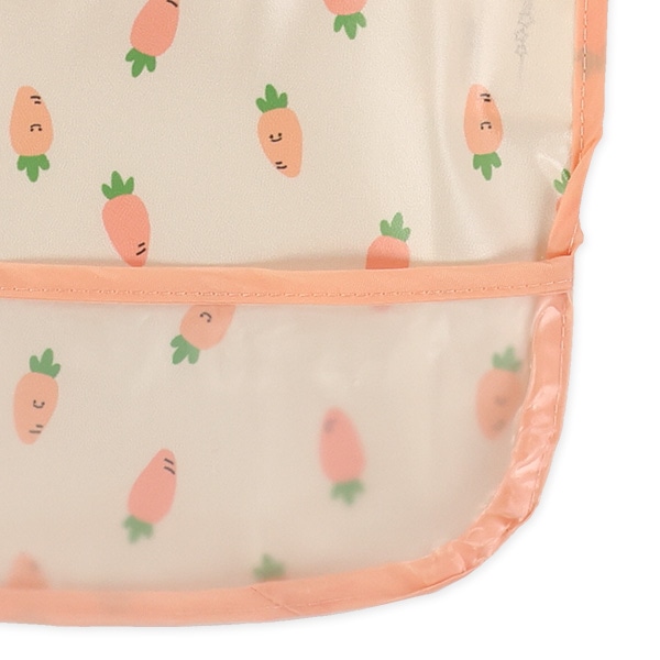 4枚組丈短め袖なし食事用エプロン（野菜）