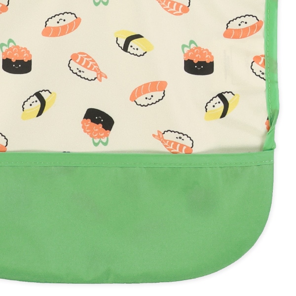 3枚組袖なし食事用エプロン（お寿司）