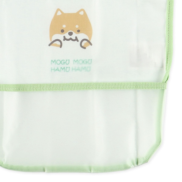 3枚組袖なし食事用エプロン（アニマルフェイス）