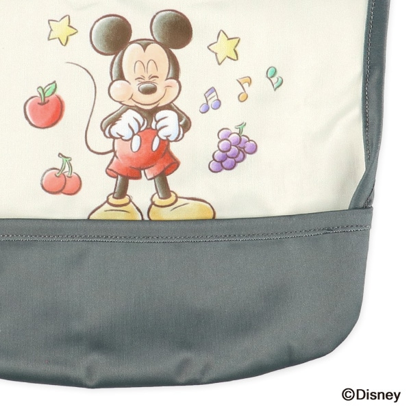 3枚組袖なし食事用エプロン（ミッキーマウス）