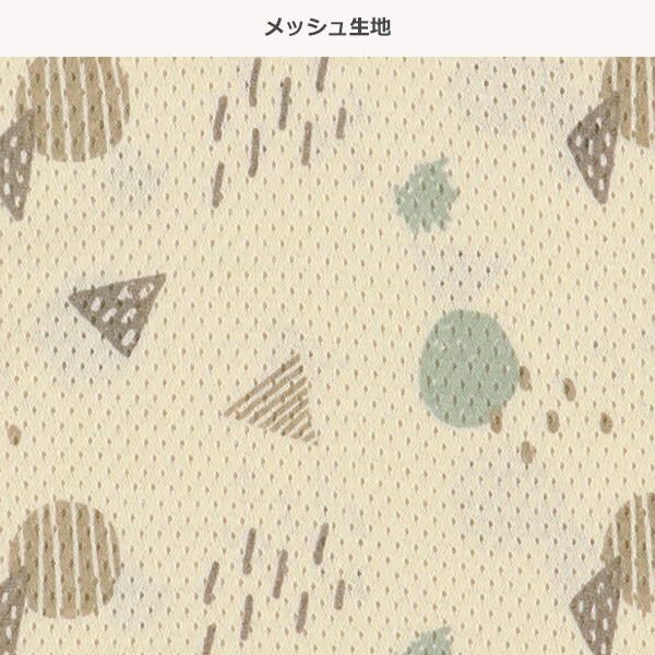 3枚組メッシュ半袖シャツ肌着（月・雲・幾何学）