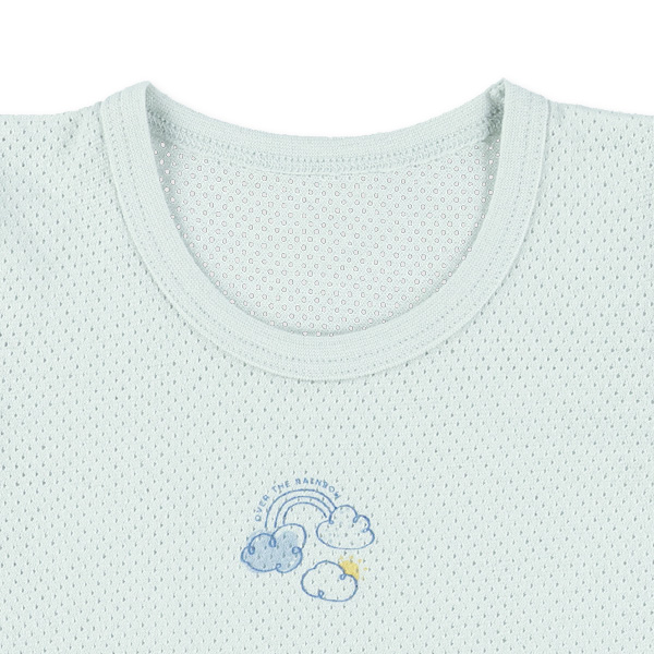 3枚組メッシュ半袖シャツ肌着（雲・星）