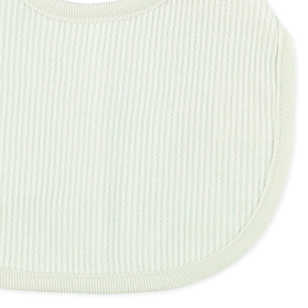 4枚組よだれを通さないワッフルスタイ（ベージュ・ミント）