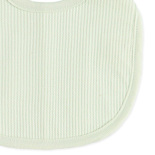 4枚組よだれを通さないワッフルスタイ（ネイビー・イエロー）