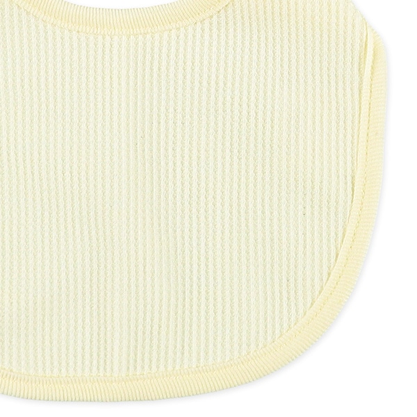 4枚組よだれを通さないワッフルスタイ（ネイビー・イエロー）