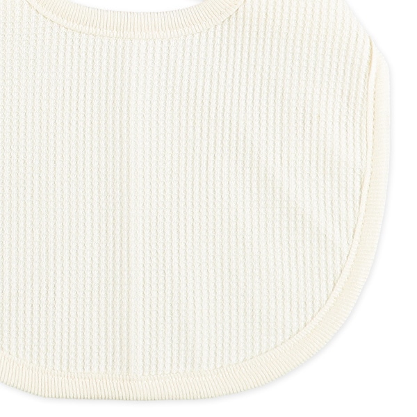 4枚組よだれを通さないワッフルスタイ（ネイビー・イエロー）